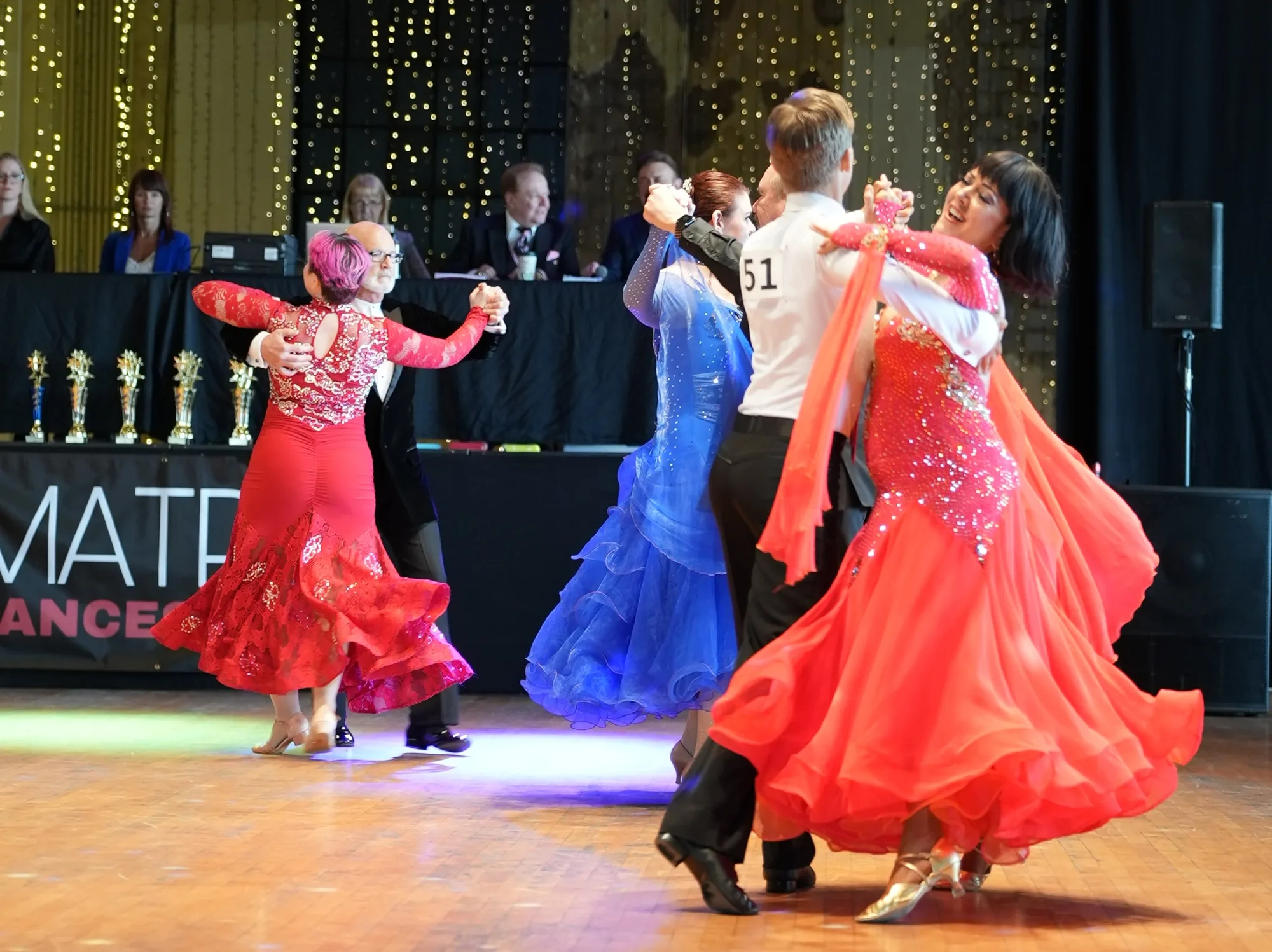 Couples dancing International Standard on the competition floor, Oklahoma City, 2025