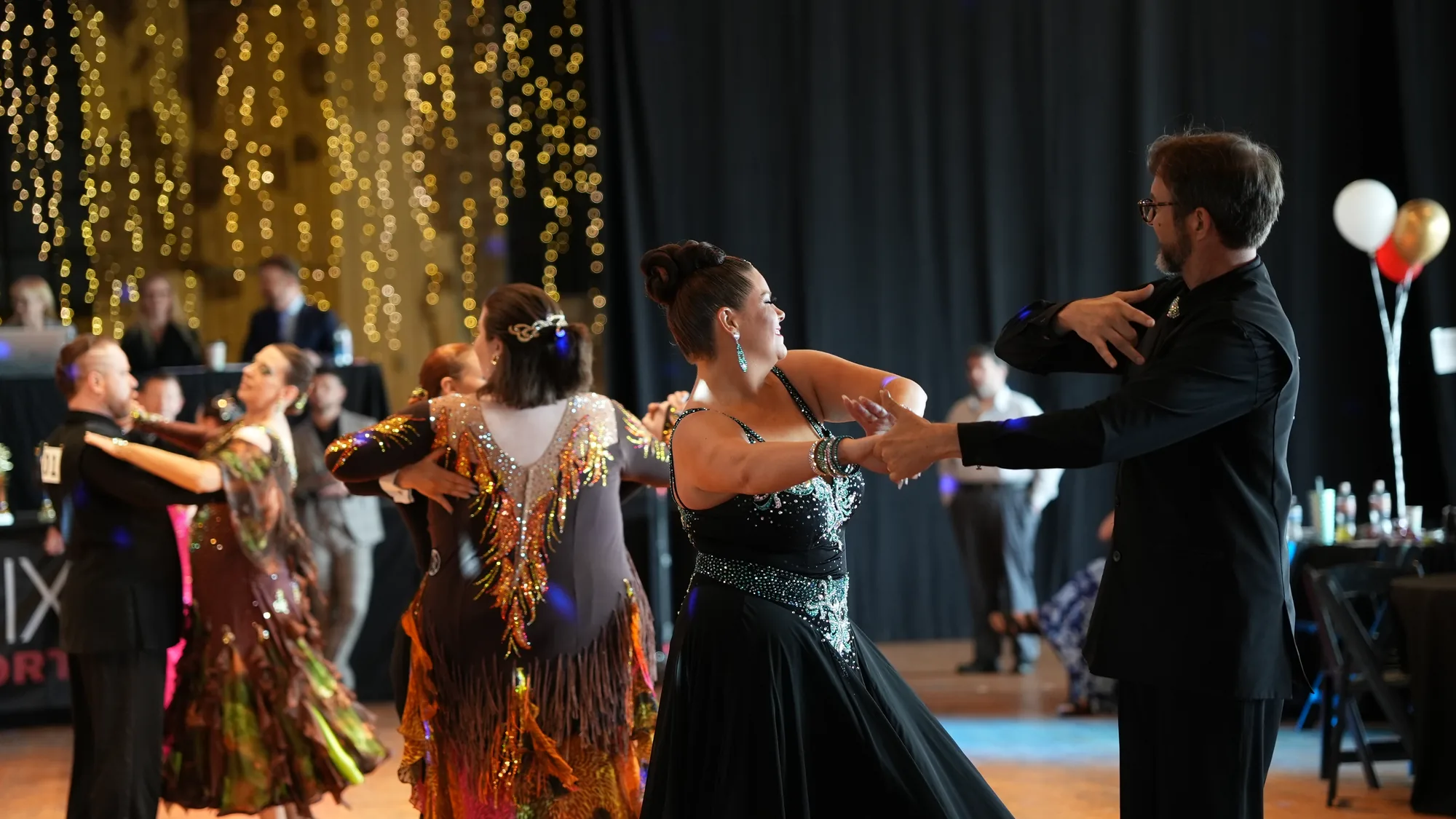 Dancers on the competition floor at OKC Farmers Public Market