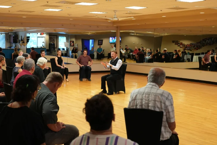 A coach teaching a workshop in Oklahoma, 2026